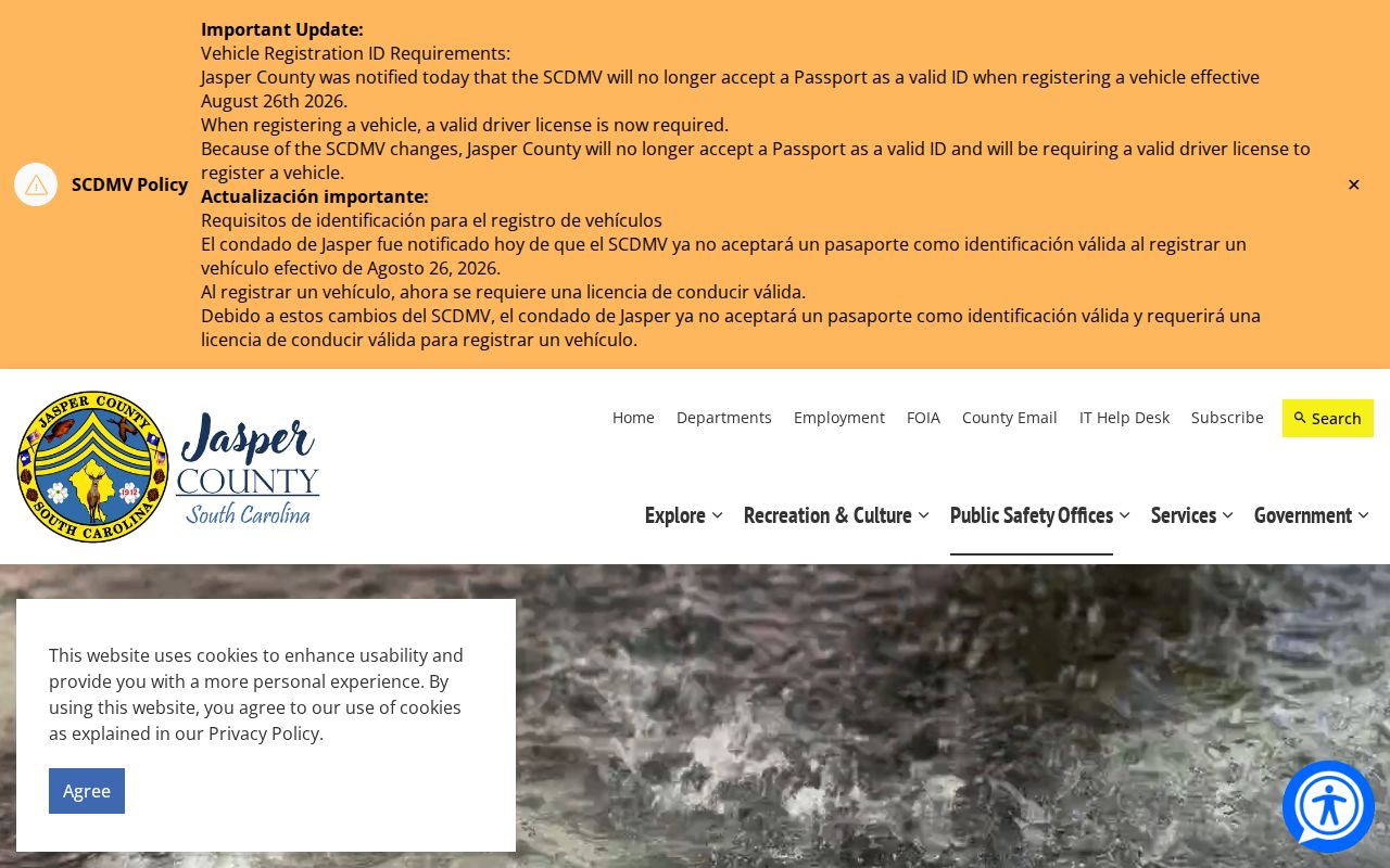 Jasper County Detention Center booking contact and records source